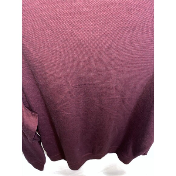 Hart Schaffner Marx Men’s LS Golf Sweat Shirt Size Large Burgundy Athleisure - Picture 12 of 12